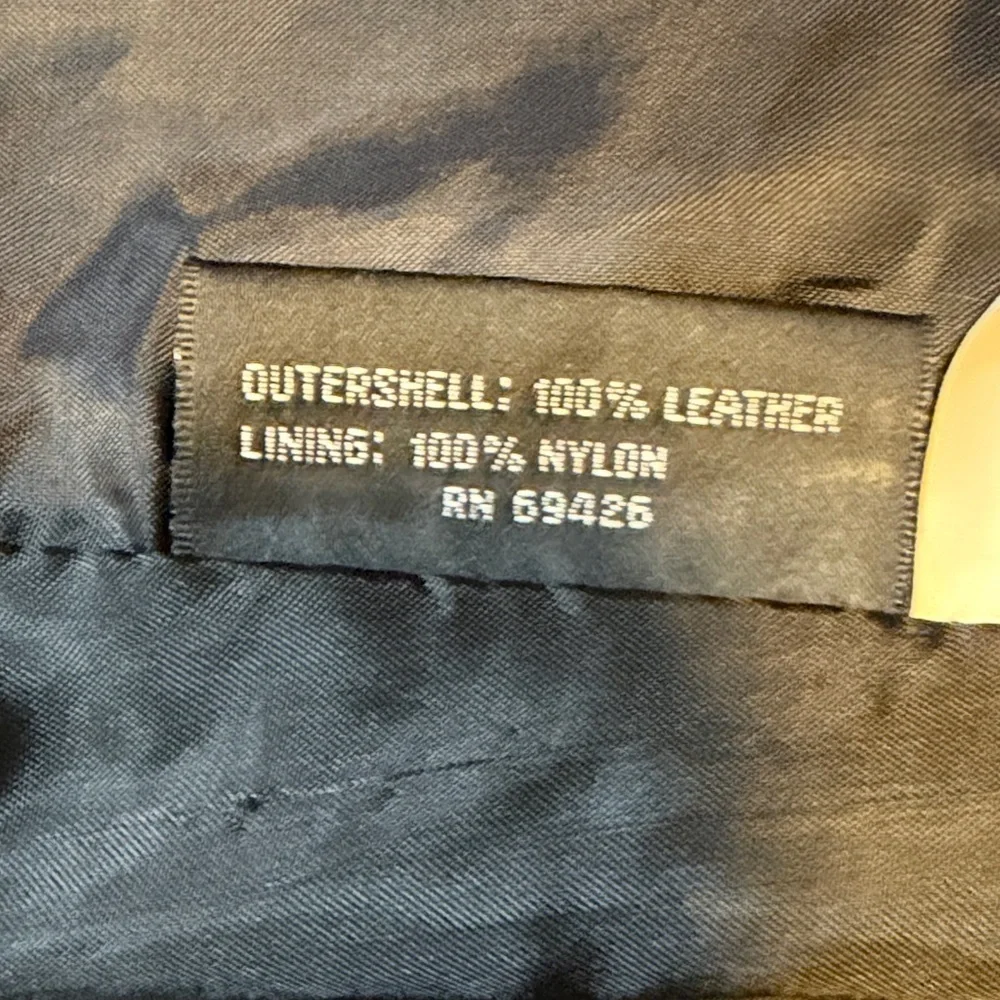 Wilson Sleek Black Leather Vest Women’s Size XL